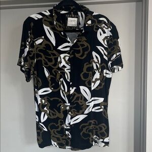 Black and Brown Floral Men's Shirt
